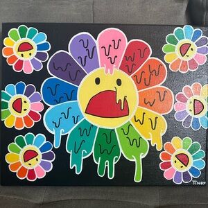 Colorful Flower Art Canvas